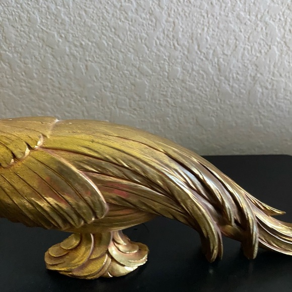 2 Vintage MCM Gold Gliding Peacocks Collectible Table Sculpture 13 1/4”& 8”H - Picture 14 of 16
